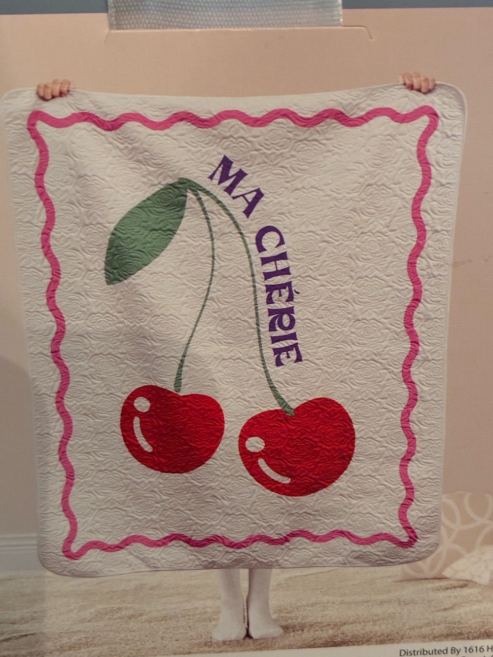 Cherry throw blanket